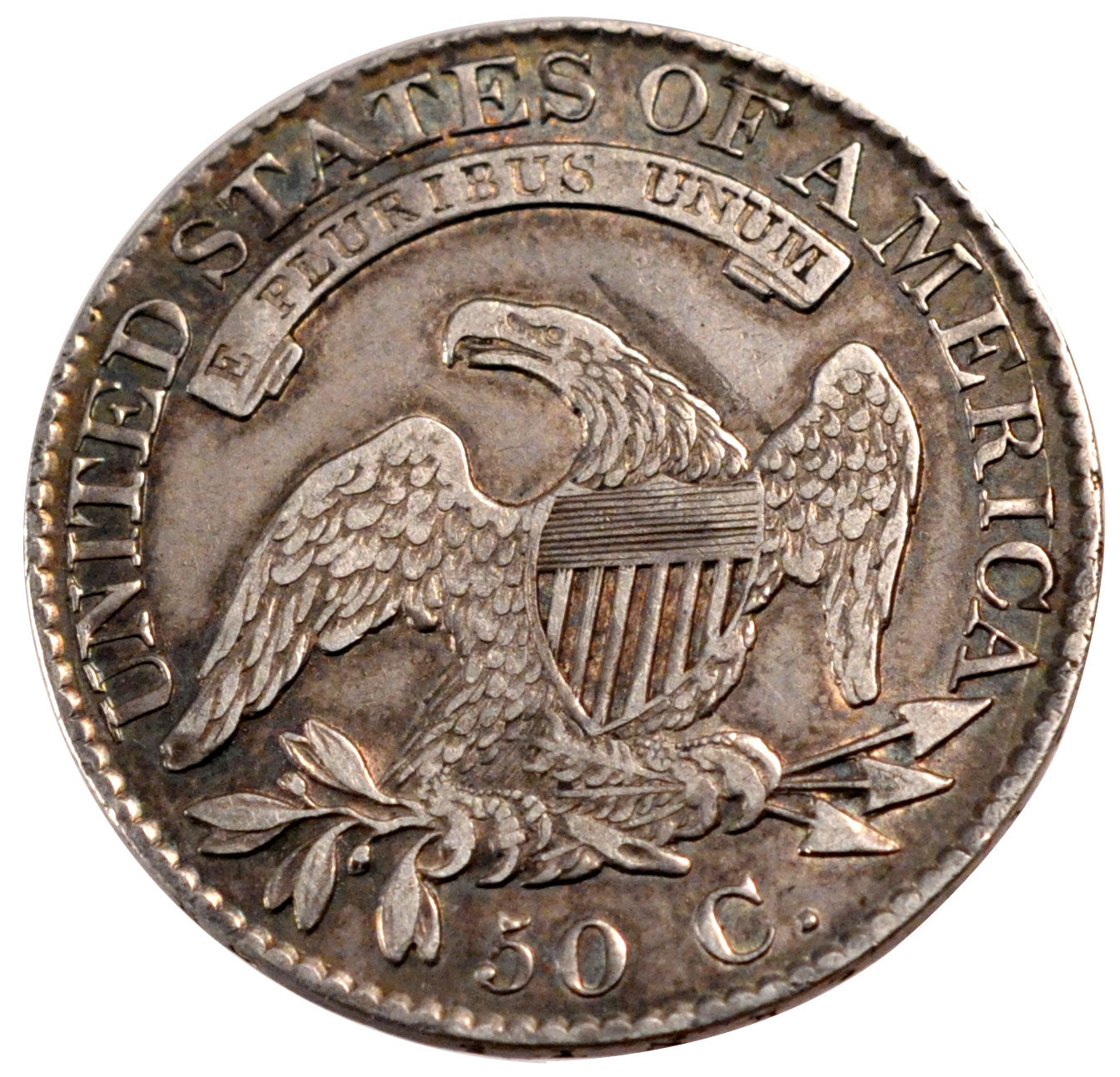 United States, 1/2 Dollar, 1826, EF(40-45), Silver, 13.36