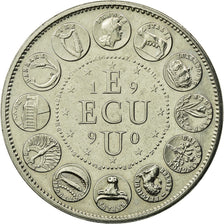 Francia, medalla, Ecu Europa, Marianne, 1990, Rodier, FDC, Cobre - níquel
