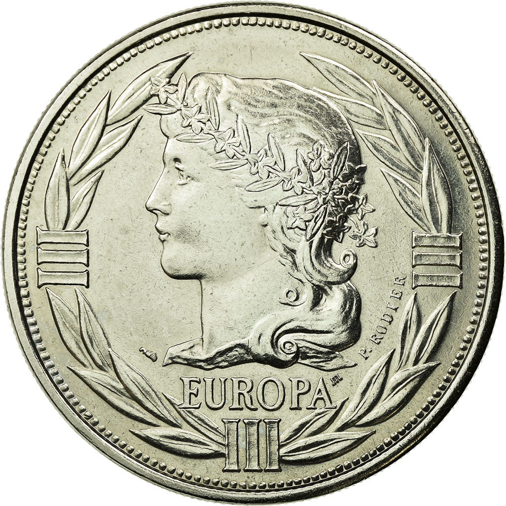 Francia, medalla, Ecu Europa, Marianne, 1990, Rodier, FDC, Cobre - níquel