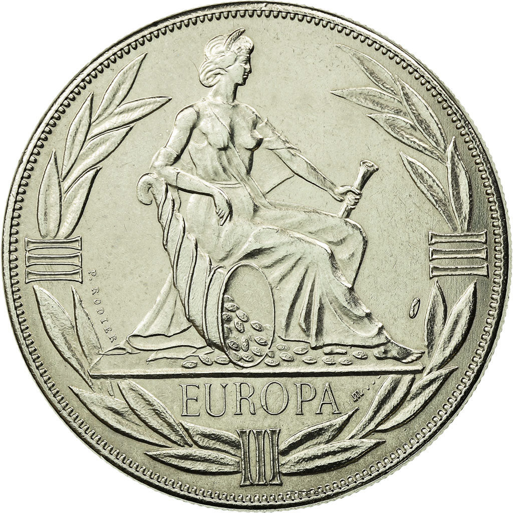 França, Medal, Ecu Europa, Europe Assise, 1981, Rodier, MS(65-70)