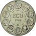 Francja, Medal, Ecu Europa, Europe Assise, 1984, Rodier, MS(65-70)