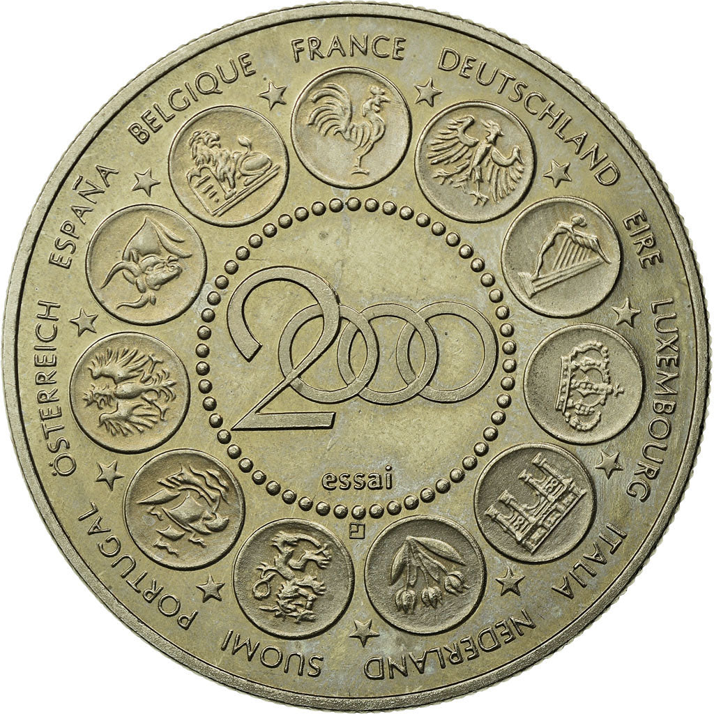 France, Medal, L'Europe, La Semeuse, 2000, MS(65-70), Copper-nickel