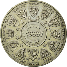 Francia, medaglia, L'Europe, La Semeuse, 2001, FDC, Rame-nichel