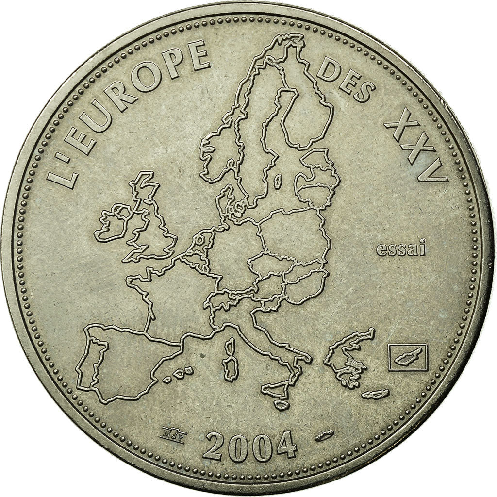 France, Médaille, L'Europe des XV, Essai, 2004, FDC, Copper-nickel