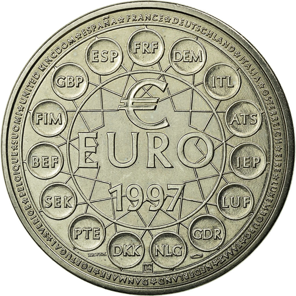 Frankrijk, Medaille, Ecu Euro, EUROPA, 1997, FDC, Copper-nickel