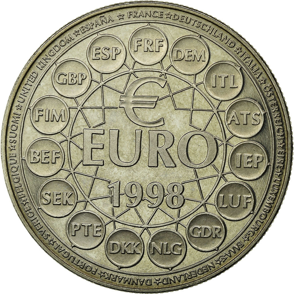 Francia, medalla, Ecu Euro, EUROPA, 1998, FDC, Cobre - níquel