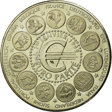France, Médaille, 1er Janvier 1999, Euro Parité, EUROPA, 1999, SPL+