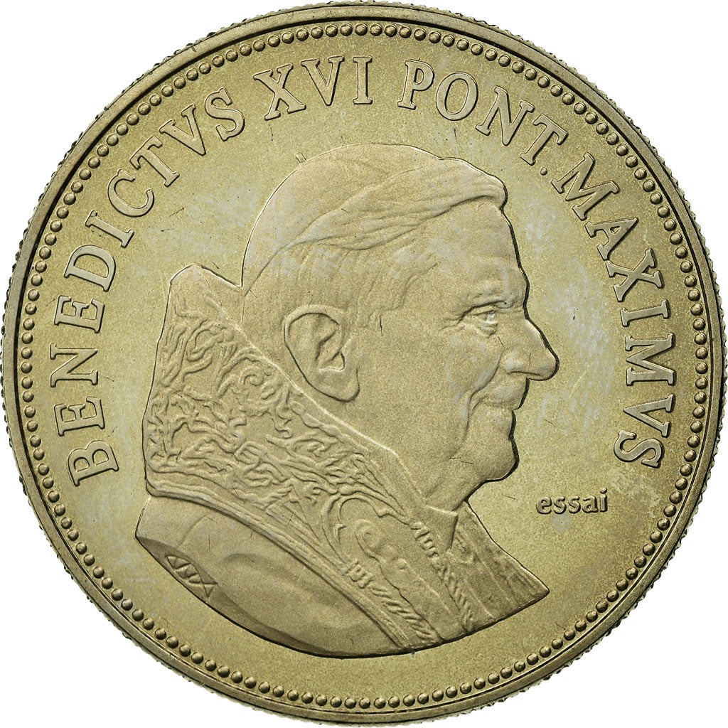 Vatican, Medal, Le Pape Benoit XVI, 2005, MS(65-70), Copper-nickel