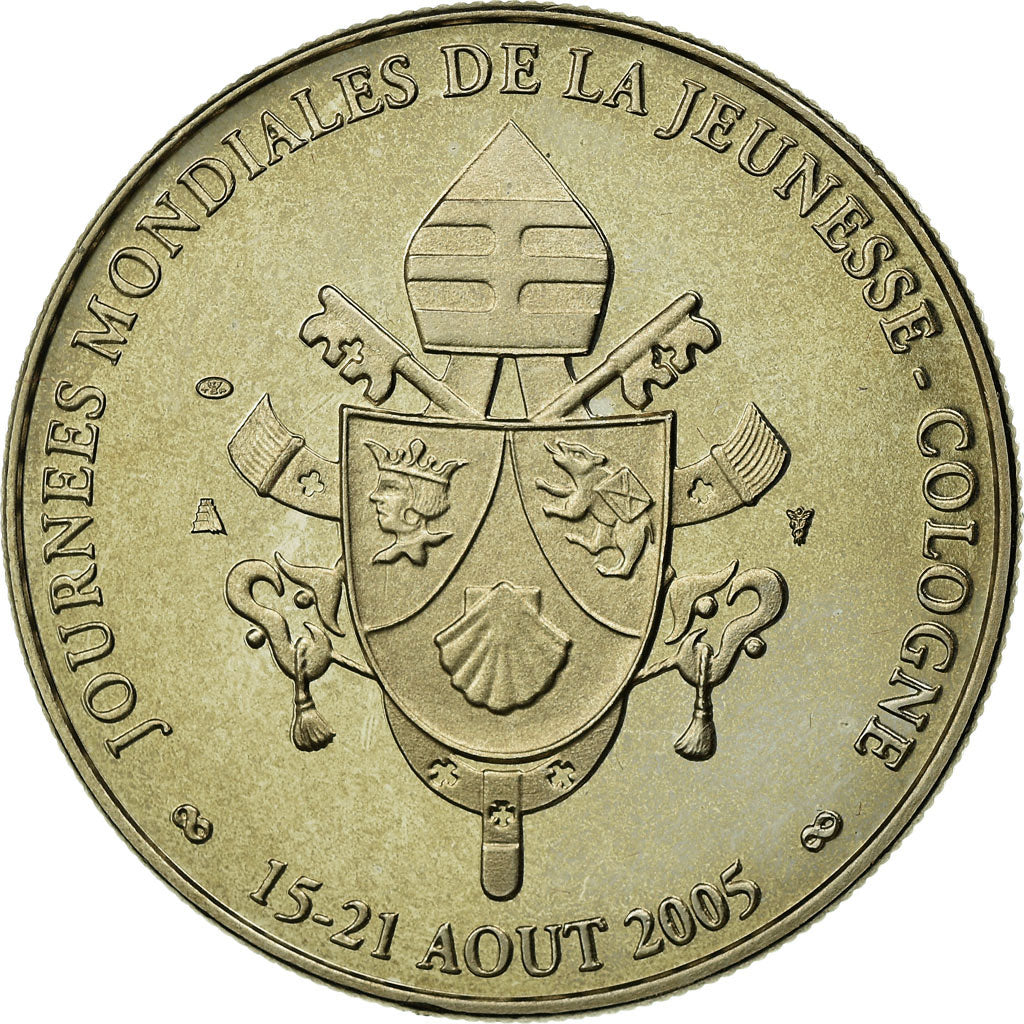Vatican, Medal, Le Pape Benoit XVI, 2005, MS(65-70), Copper-nickel