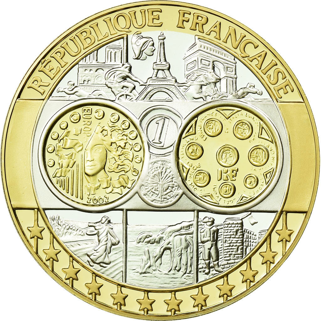 France, Medal, Europe, République Française, MS(65-70), Silver