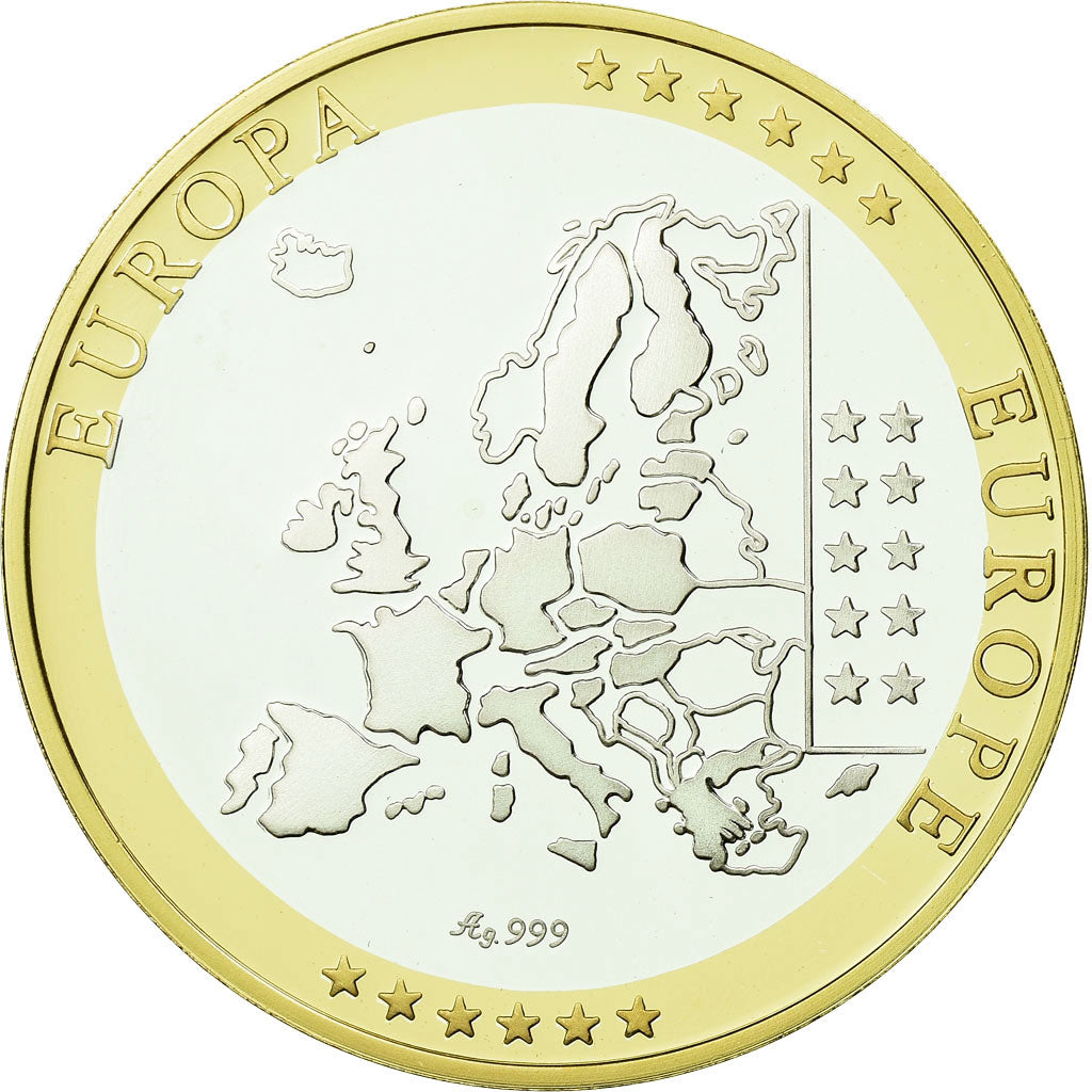 France, Medal, Europe, République Française, MS(65-70), Silver