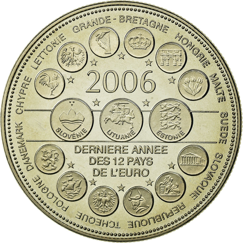 France, Medal, L'Europe des XXV, Essai, 2006, MS(65-70), Copper-nickel