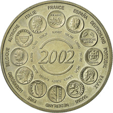 France, Medal, L'Europe, Naissance de l'Euro Fiduciaire, 2002, MS(65-70)
