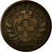 Coin, Switzerland, 2 Rappen, 1851, Paris, EF(40-45), Bronze