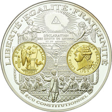 Francia, medaglia, Histoire de la Monnaie Française, Ecu Constitutionnel, FDC