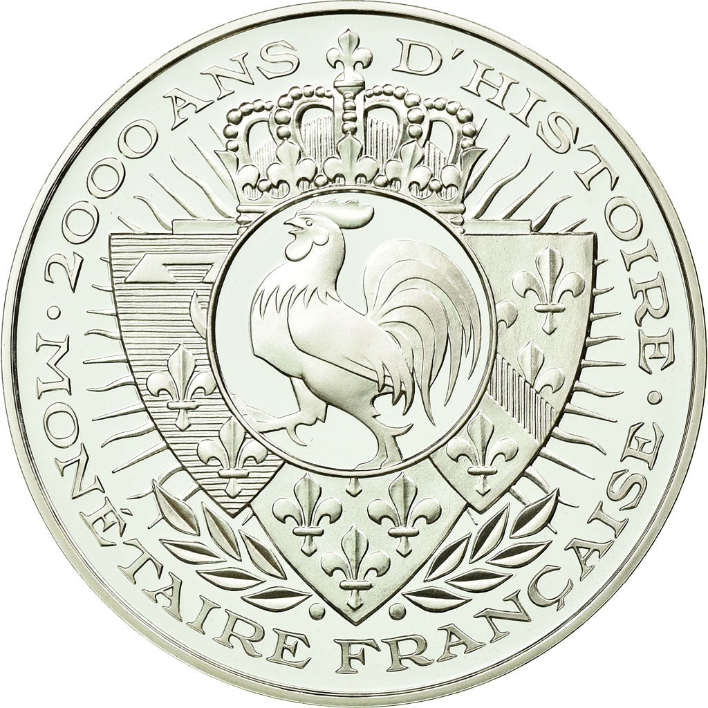 France, Medal, 2000 Ans d'Histoire Monétaire, Triens Mérovingien, MS(65-70)
