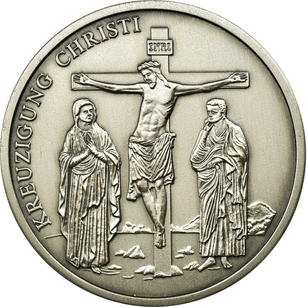 Germany, Medal, Kreuzigung Christi, MS(65-70), Silvered bronze