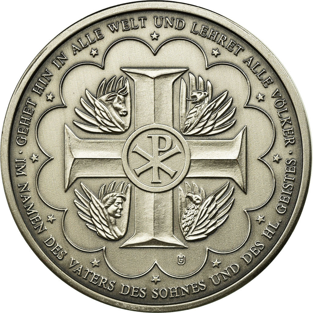 Germany, Medal, Kreuzigung Christi, MS(65-70), Silvered bronze