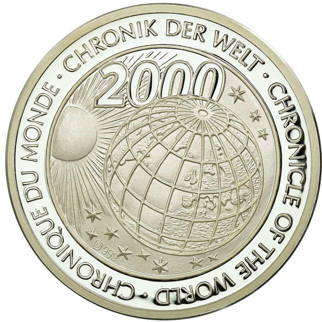 Germany, Medal, An 2000, Chronique du Monde, 2000, MS(65-70), Silver