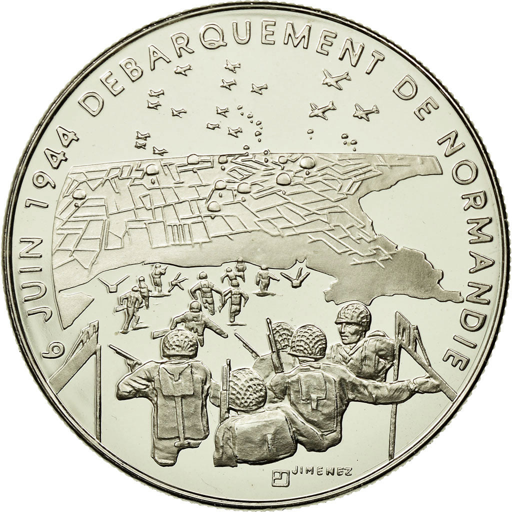 France, Medal, 1939-1945, Débarquement de Normandie, Jimenez, MS(65-70)