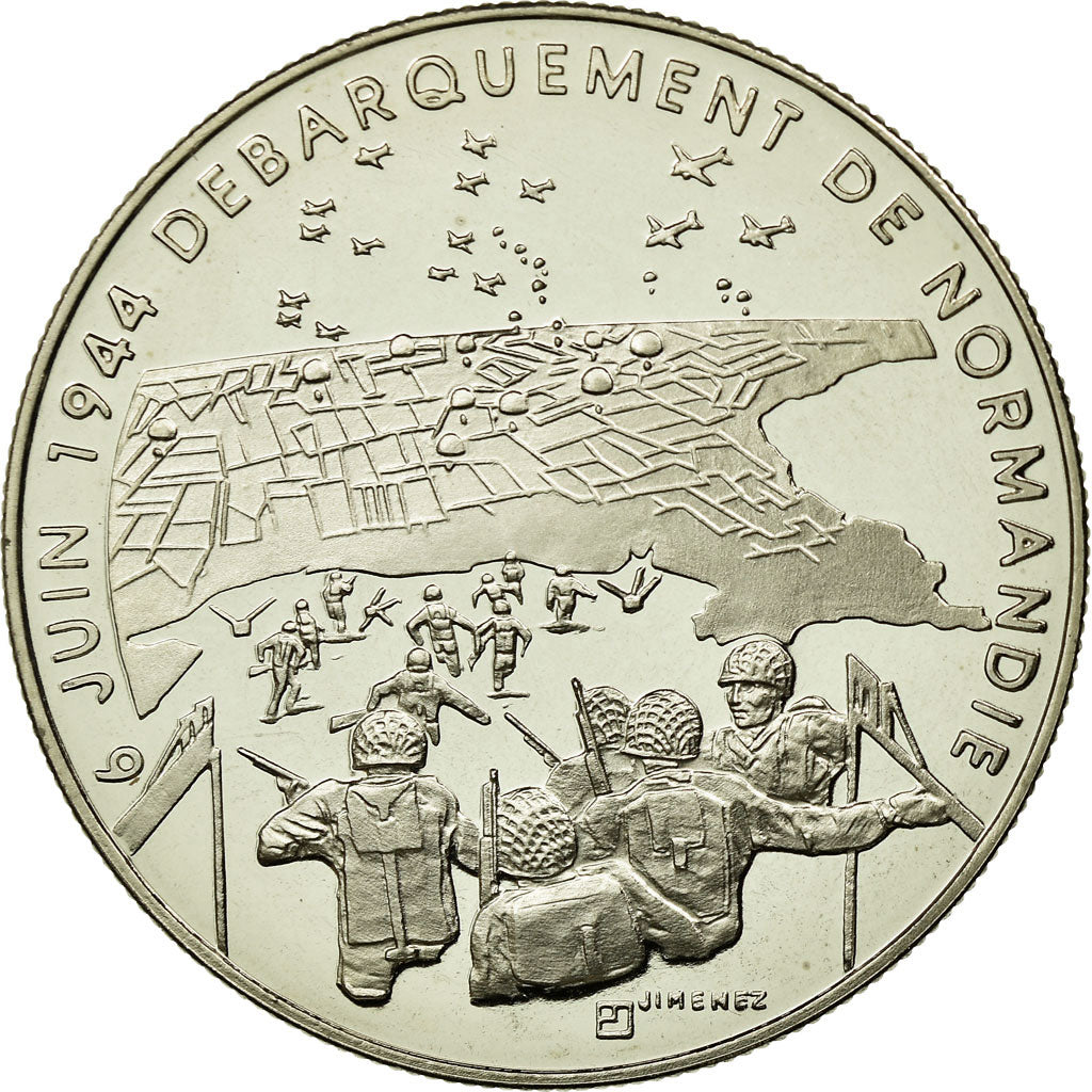 France, Medal, 1939-1945, Débarquement de Normandie, Jimenez, MS(64)