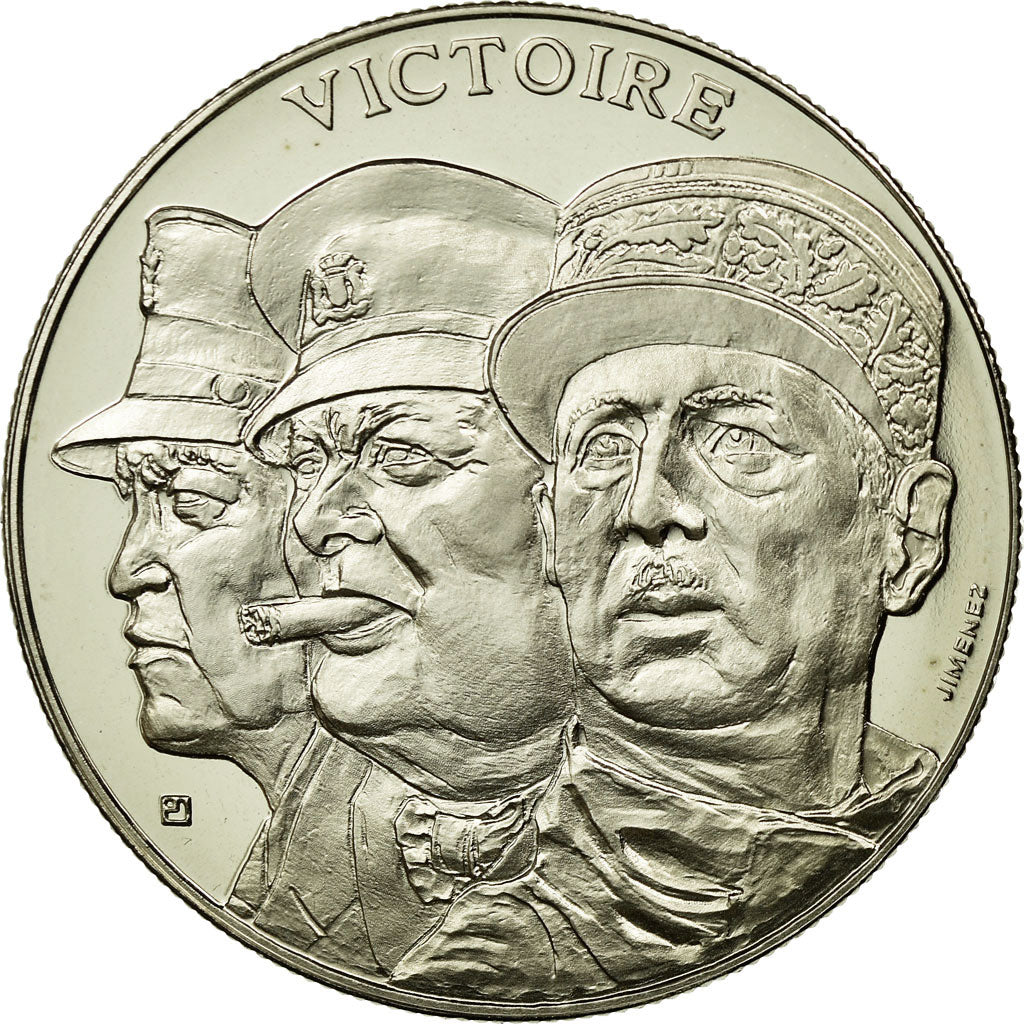 Francia, medaglia, Seconde Guerre Mondiale, La Victoire de 1945, Jimenez, FDC