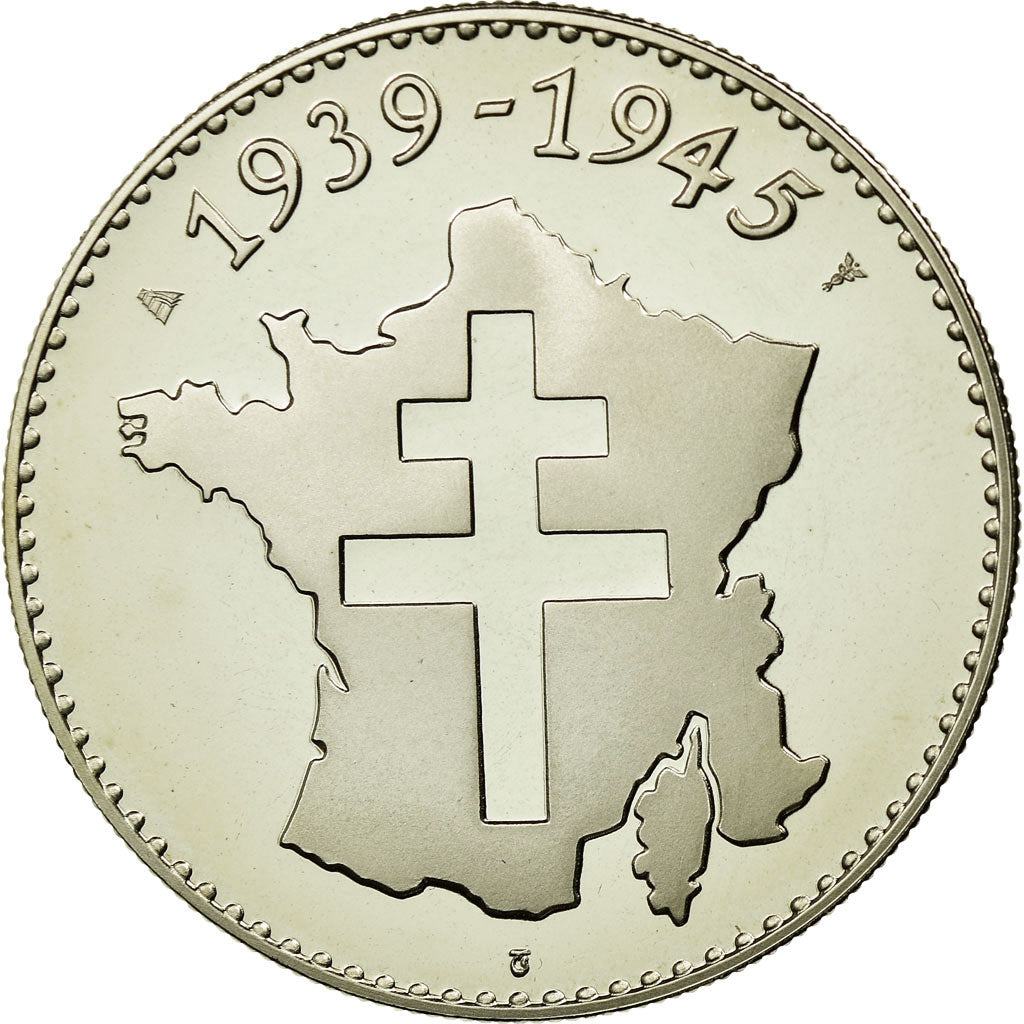 Francia, medaglia, Seconde Guerre Mondiale, La Victoire de 1945, Jimenez, FDC