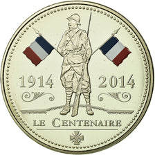 Francia, medaglia, Première Guerre Mondiale, Centenaire, FDC, Rame-nichel