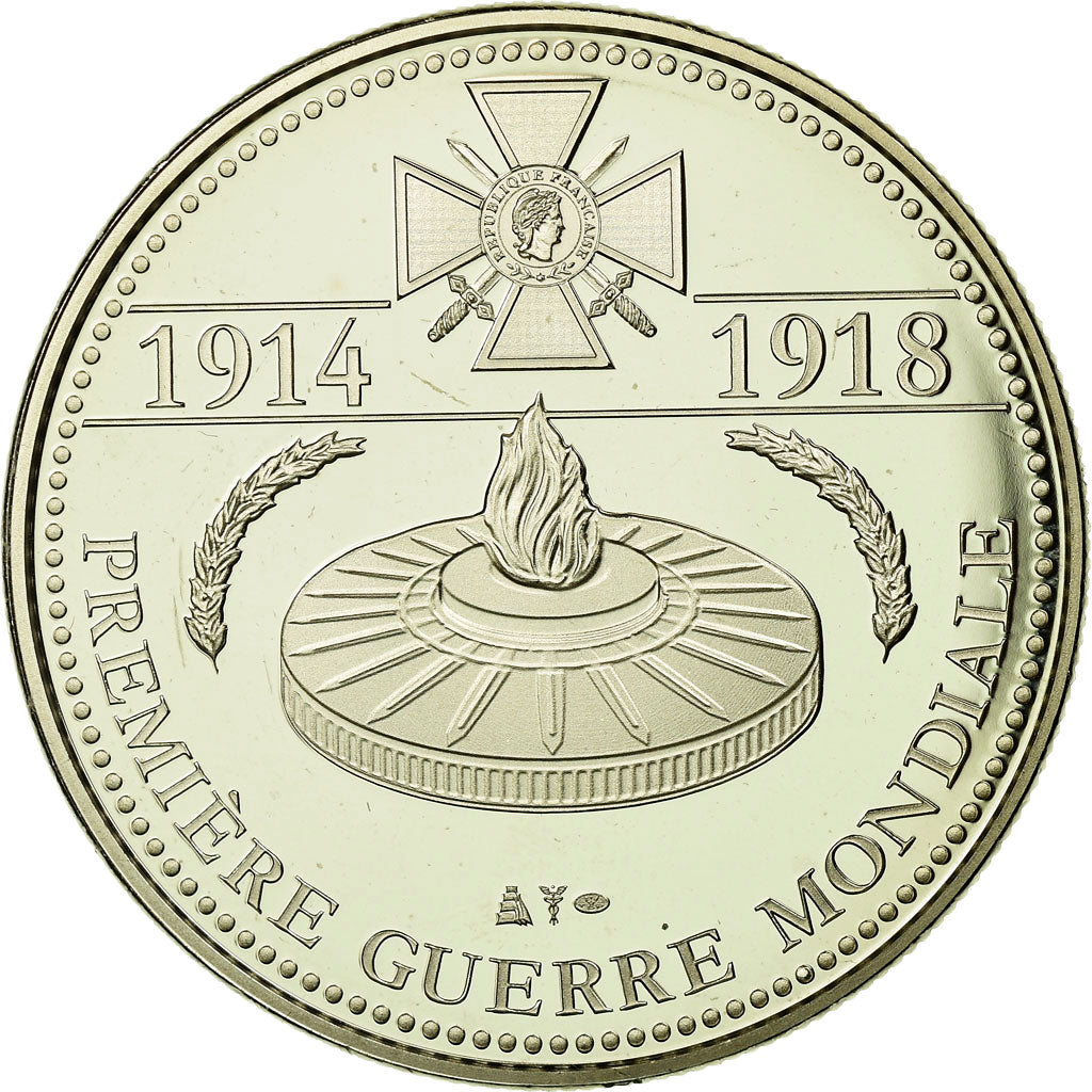 Francia, medaglia, Première Guerre Mondiale, Centenaire, FDC, Rame-nichel