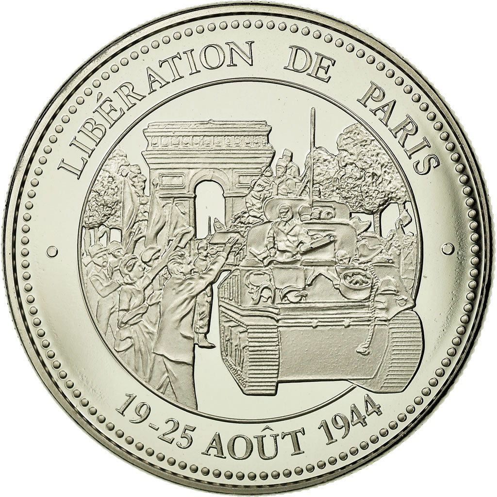 France, Medal, Vème République, Libération de Paris, MS(65-70), Copper-nickel
