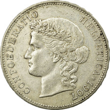 Monnaie, Suisse, 5 Francs, 1907, Bern, TTB+, Argent