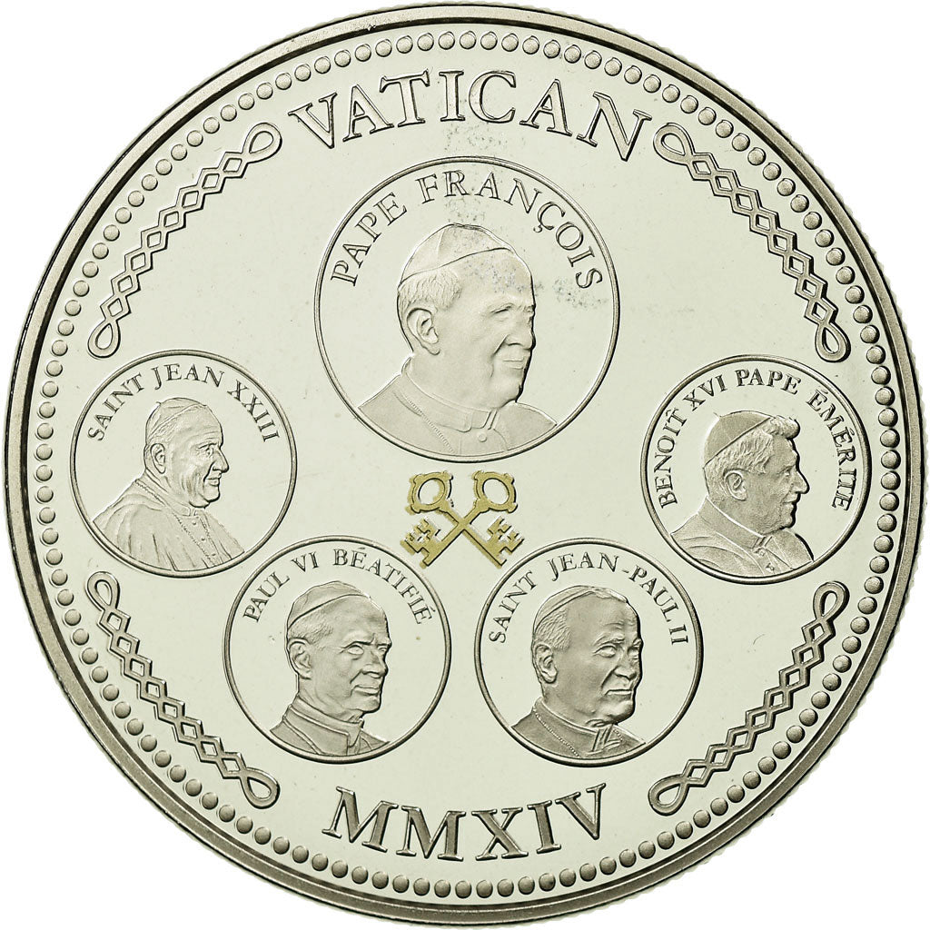 Vatican, Medal, Annus Paparum V, 2014, MS(65-70), Copper-nickel