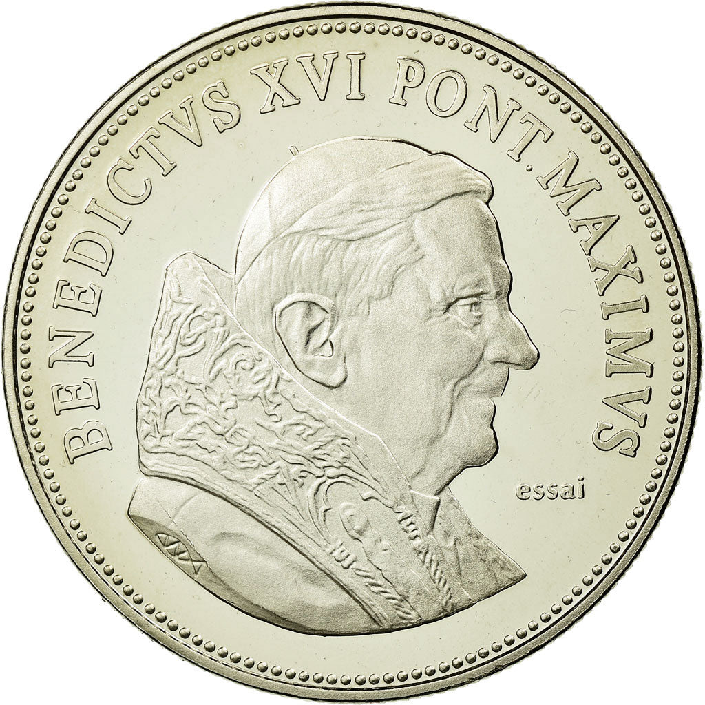 Vatican, Medal, Le Pape Benoit XVI, 2005, MS(65-70), Copper-nickel