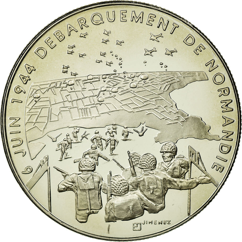 France, Medal, 1939-1945, Débarquement de Normandie, Jimenez, MS(65-70)