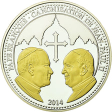 Vatican, Medal, Canonisation de Jean Paul II, 2014, MS(65-70), Silver