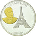 France, Medal, Les Joyaux de Paris, La Tour Eiffel, 2014, MS(65-70), Silver