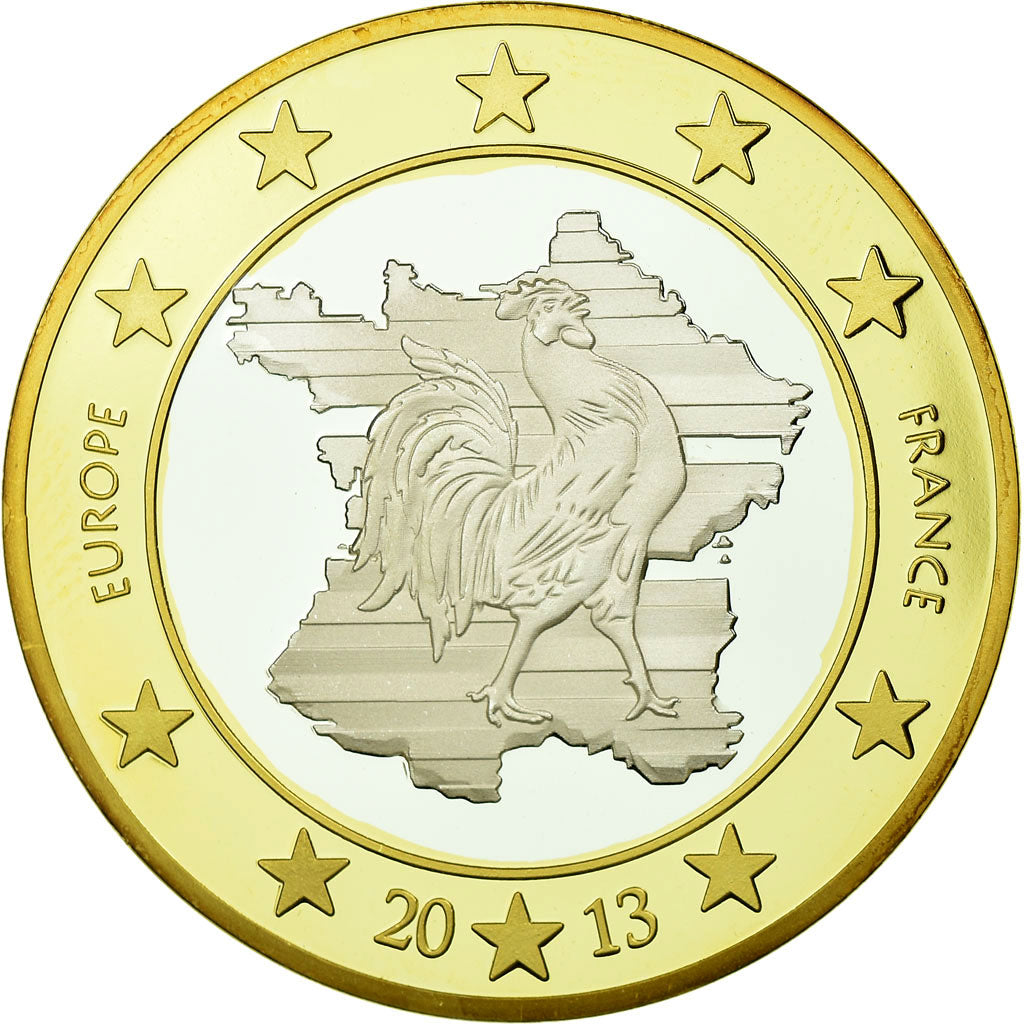 France, Medal, Europe, 5 Euro Essai, 2013, MS(65-70), Bi-Metallic