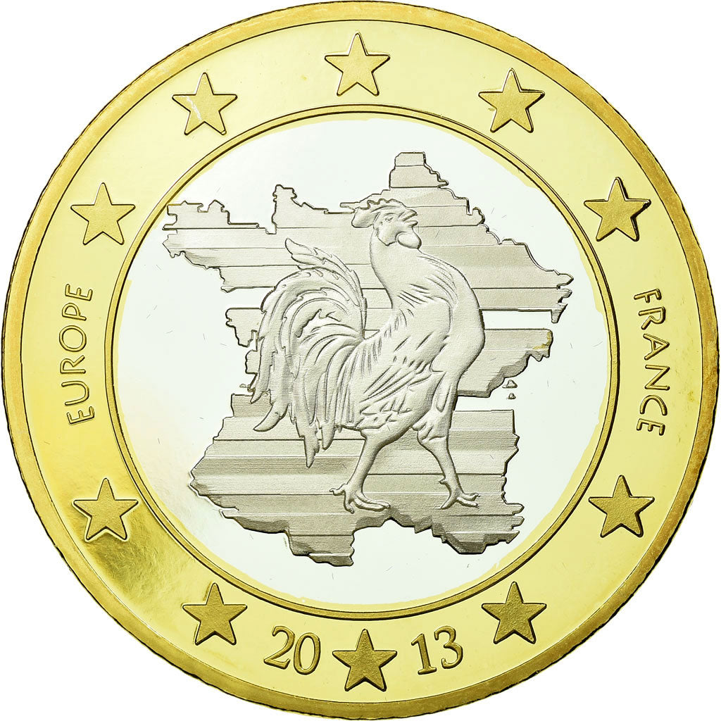 France, Medal, Europe, 5 Euro Essai, 2013, MS(65-70), Bi-Metallic