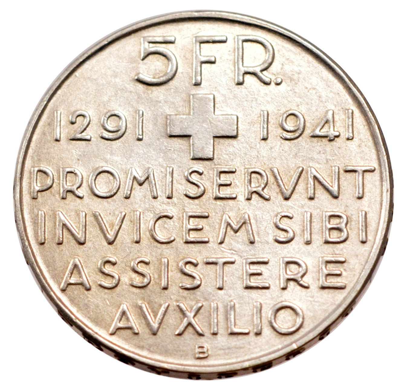 Switzerland, 5 Francs, 1941, Bern, MS(60-62), Silver, 15.03