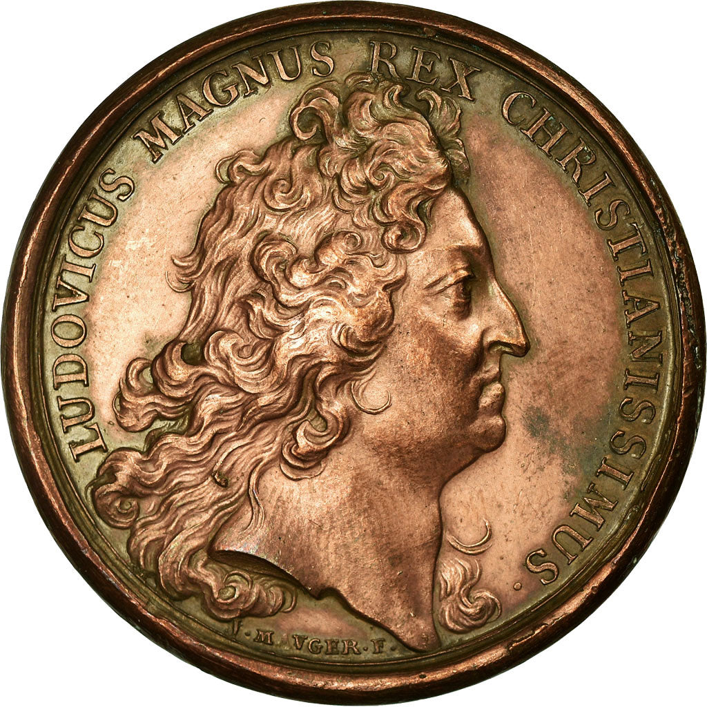 France, Médaille, Louis XIV, Bataille de Neerwinden, 1693, Mauger, TTB+