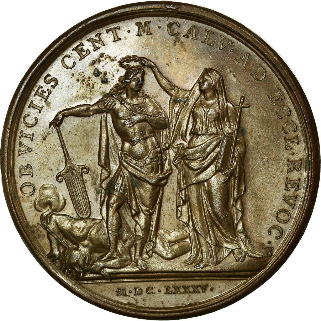 France, Médaille, Louis XIV, Révocation de l'Edit de Nantes, History, 1685