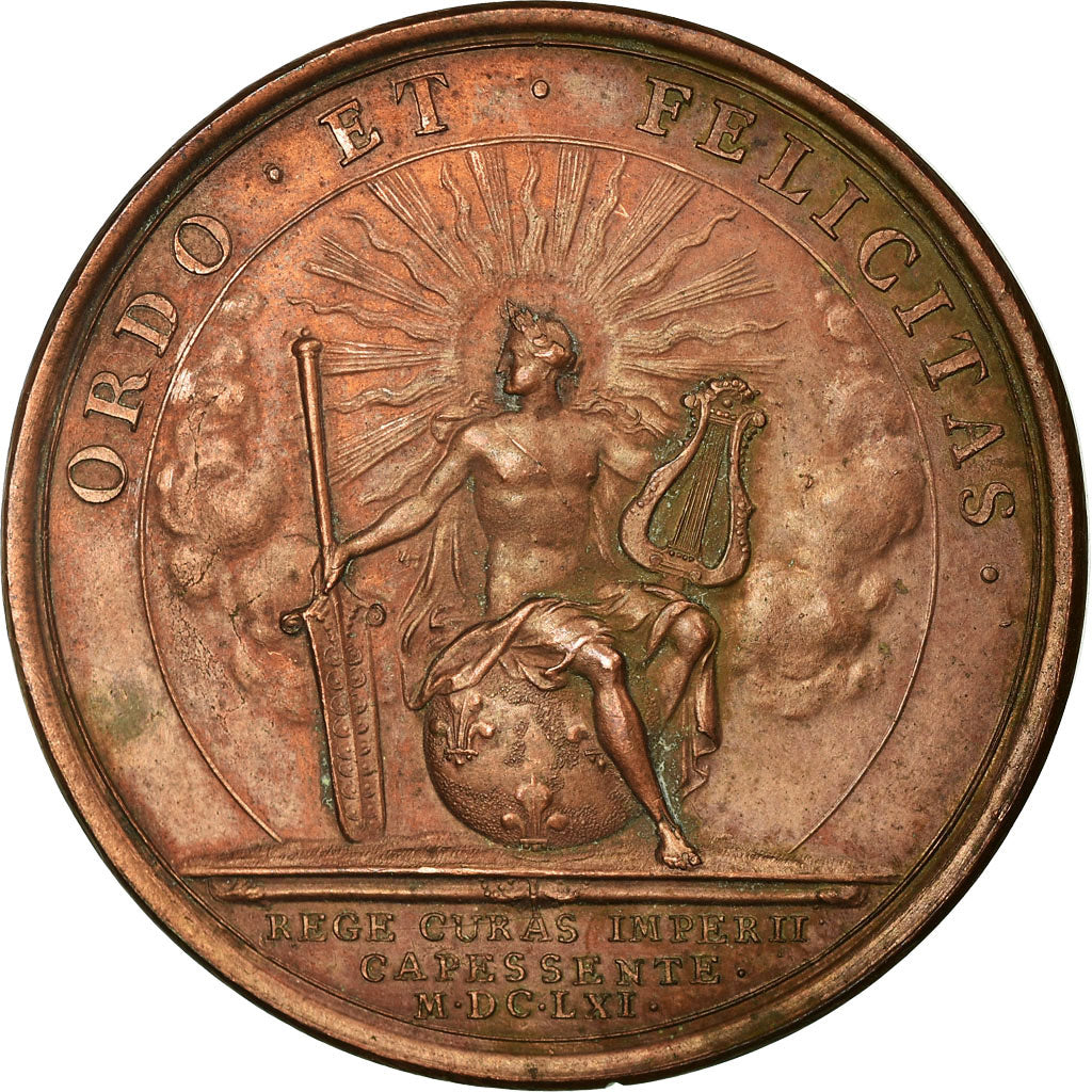Frankreich, Medaille, Louis XIV, Le Roi prend le Gouvernement de l'Etat, 1661