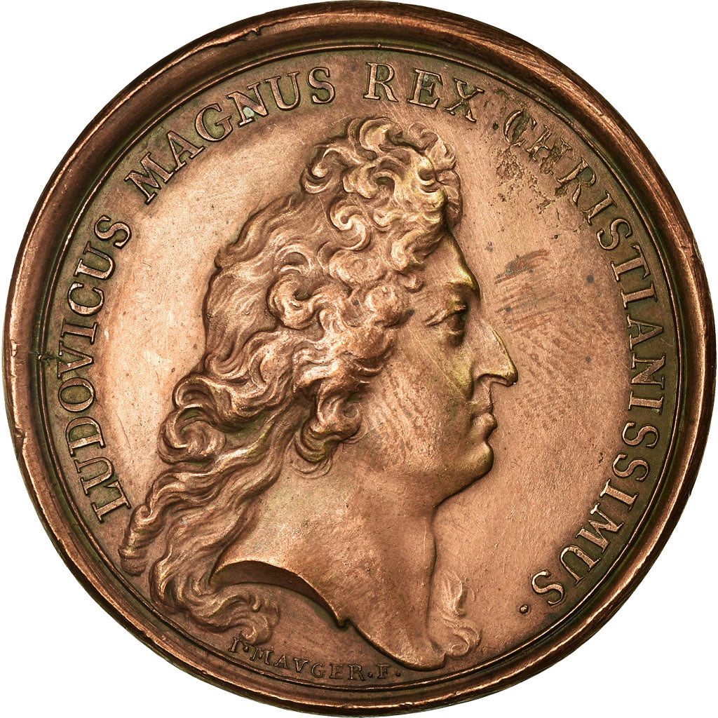 France, Médaille, Louis XIV, Levée du Second Siège de Charleroi, 1677