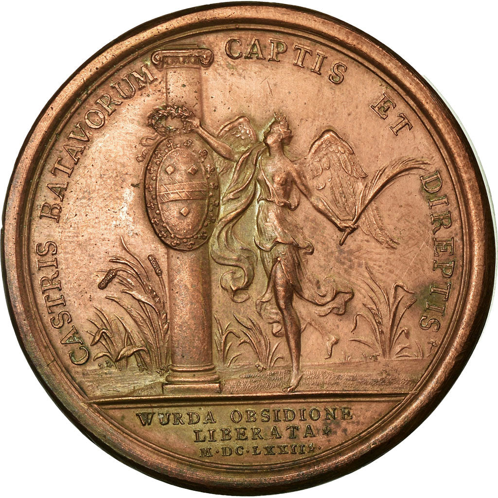 Frankrijk, Medaille, Louis XIV, Levée du Siège de Woerden, 1672, Mauger, ZF+