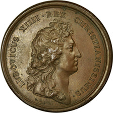 França, Medal, Louis XIV, Les Carrousels, 1662, Mauger, AU(55-58), Cobre