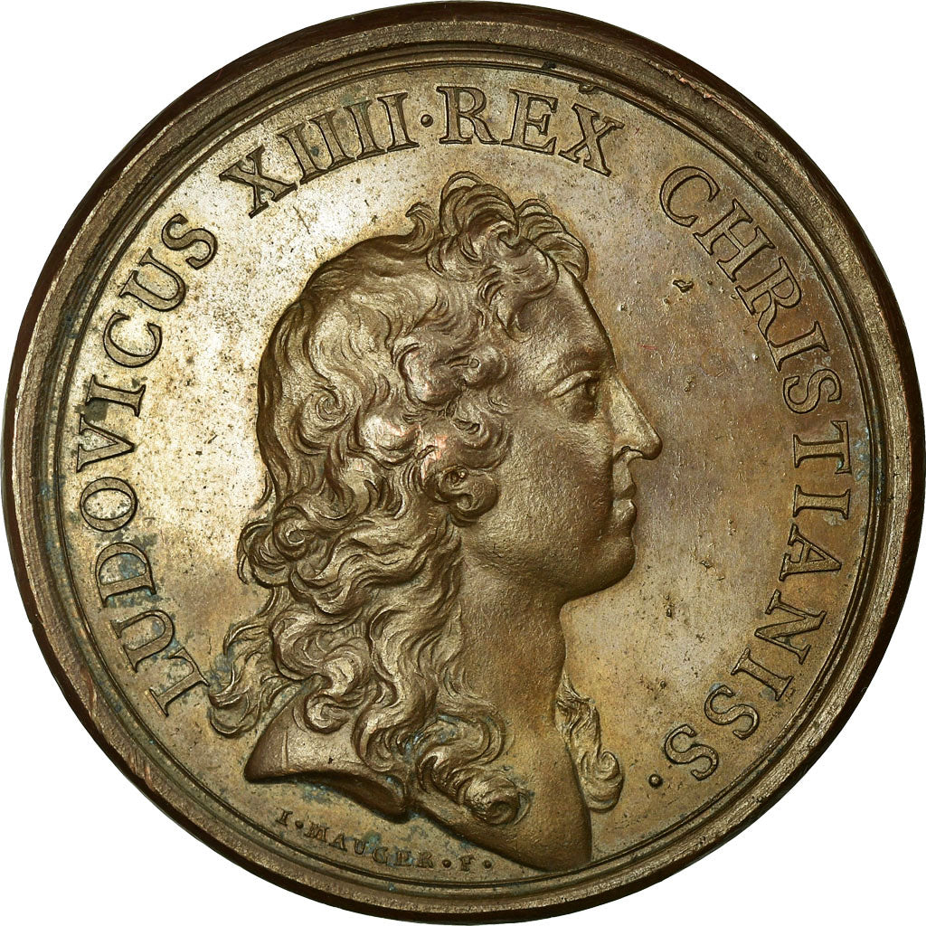 France, Médaille, Louis XIV, Mariage du Roi, 1660, Mauger, TTB+, Cuivre