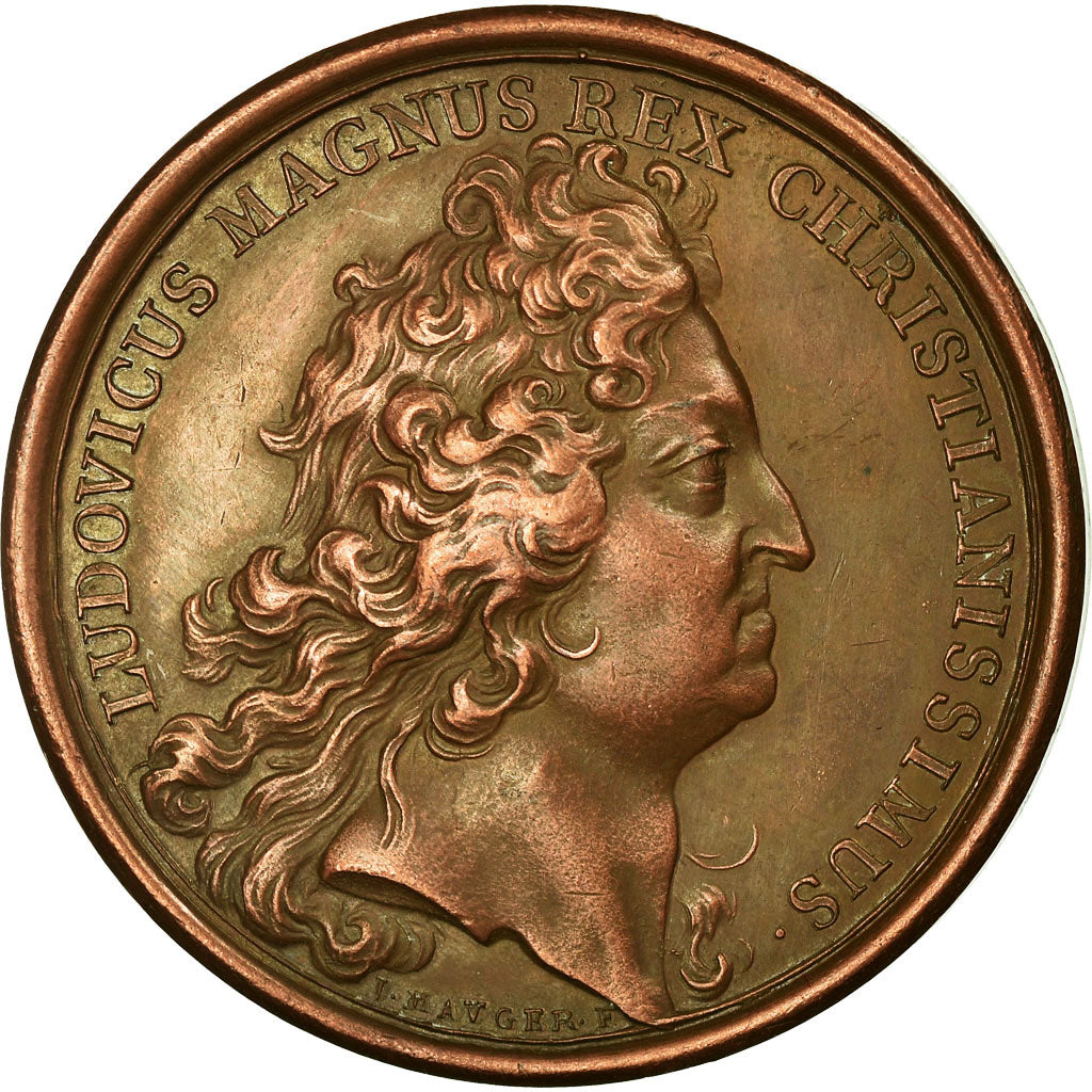 Francia, medalla, Louis XIV, Prise de Tortosa, 1708, Mauger, EBC, Cobre