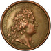 Francia, medalla, Louis XIV, Prise de Tortosa, 1708, Mauger, EBC, Cobre