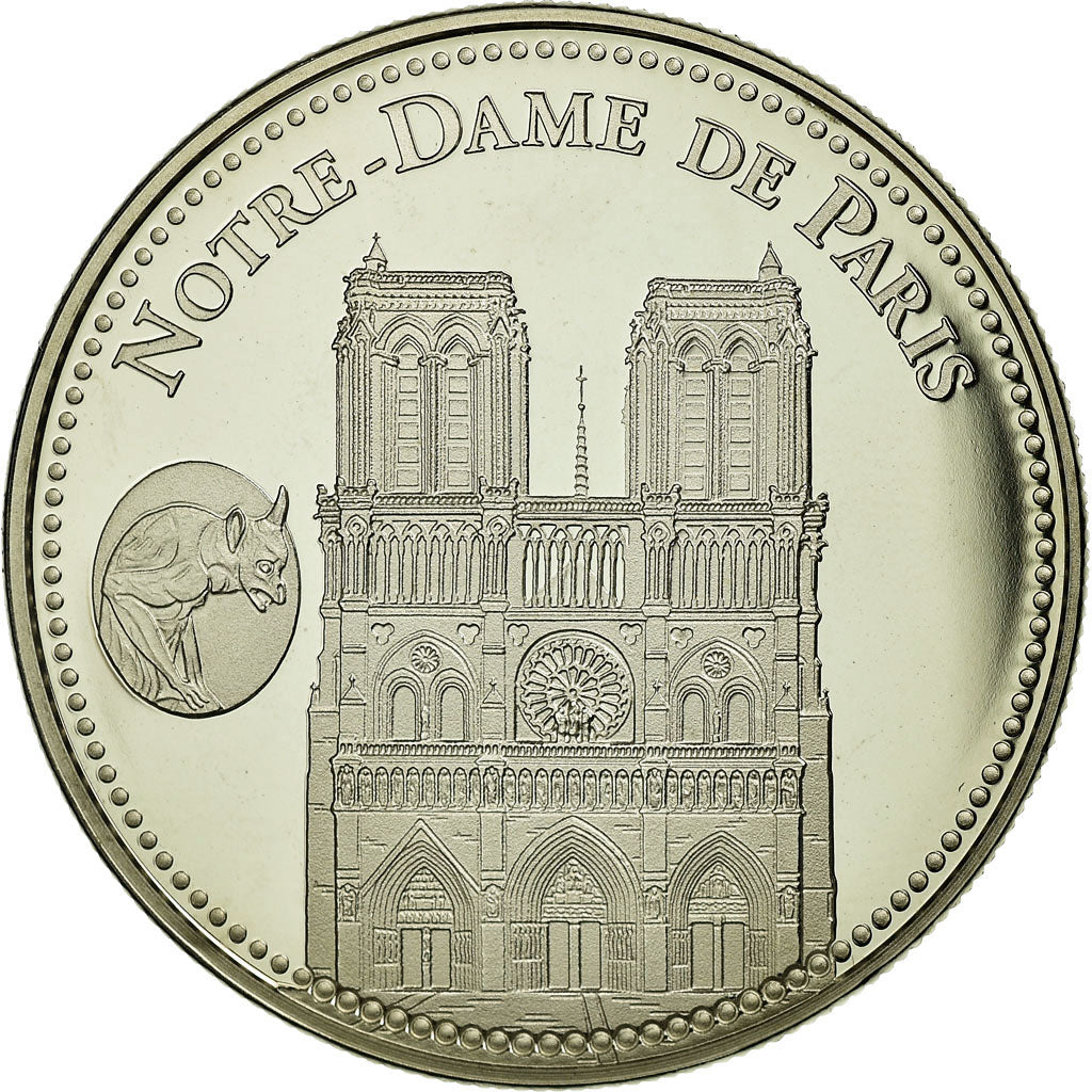 Francia, medaglia, Cathédrale Notre-Dame de Paris, FDC, Rame-nichel