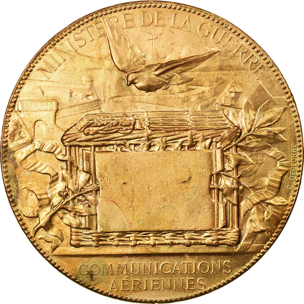 Francia, medalla, Ministère de la Guerre, Communications aériennes, 1870-1871